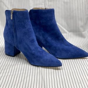 Marc Fisher Blue Suede Boots | US 7.5